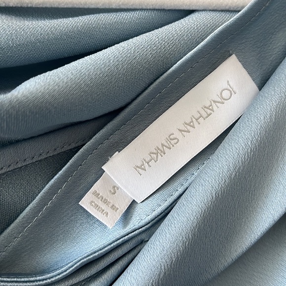 Alice one-shoulder draped satin blouse - Picture 10 of 10